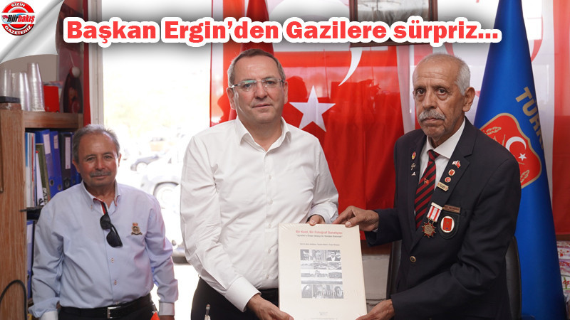 Başkan Ergin'den, Ayvalıklı Gazilere büyük sürpriz...