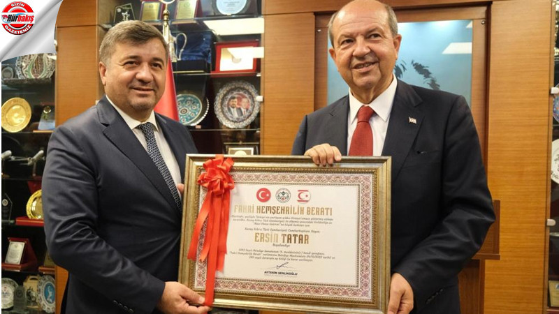 KKTC Cumhurbaşkanı Tatar Giresun'un fahri hemşehrisi oldu